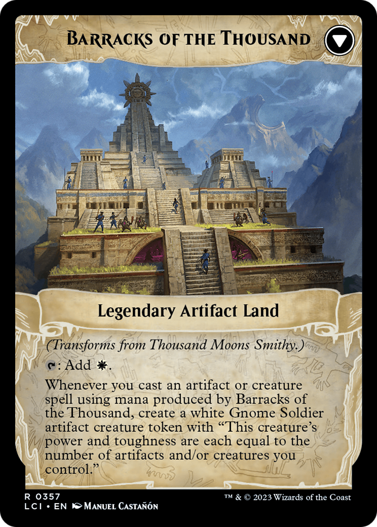 Thousand Moons Smithy (Extended Art) // Barracks of the Thousand [The Lost Caverns of Ixalan] | I Want That Stuff Brandon