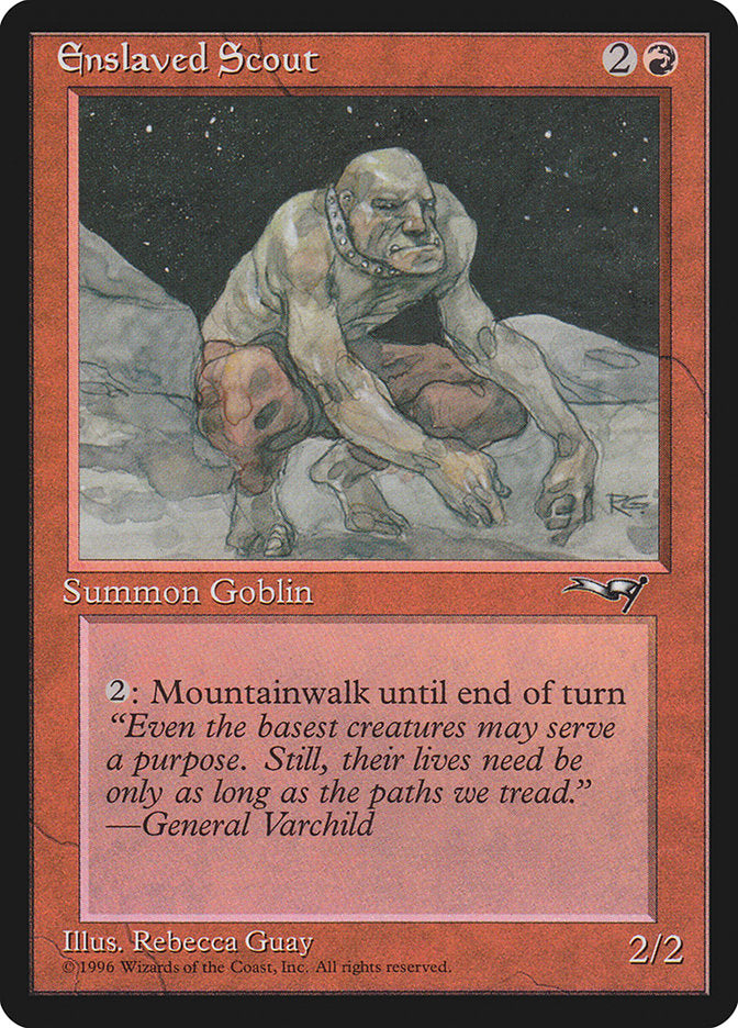 Enslaved Scout (Crouching) [Alliances] | I Want That Stuff Brandon