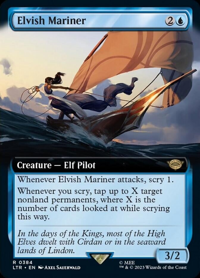 Elvish Mariner (Extended Art) [The Lord of the Rings: Tales of Middle-Earth] | I Want That Stuff Brandon