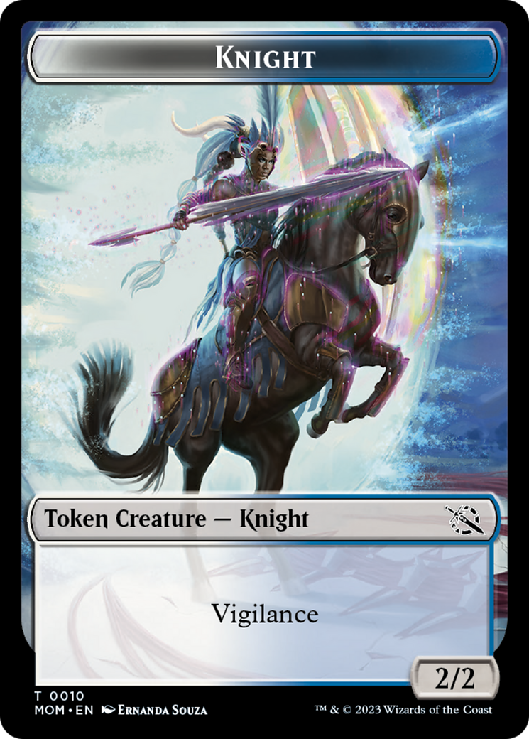 Elemental (9) // Knight Double-Sided Token [March of the Machine Tokens] | I Want That Stuff Brandon