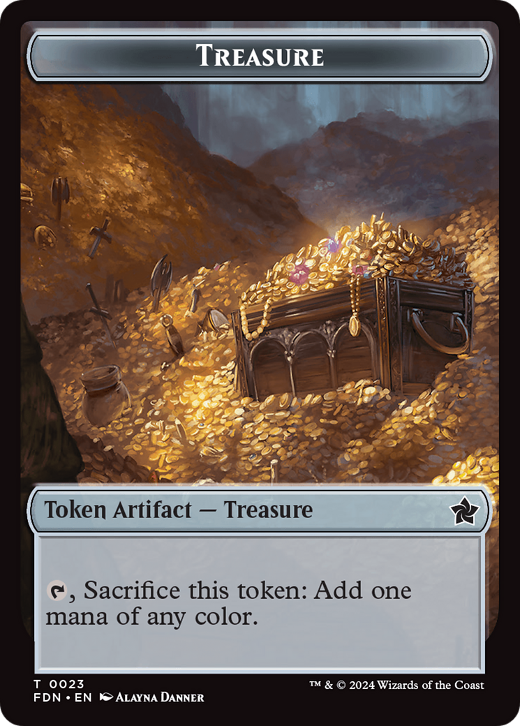 Food // Treasure Double-Sided Token [Foundations Tokens] | I Want That Stuff Brandon