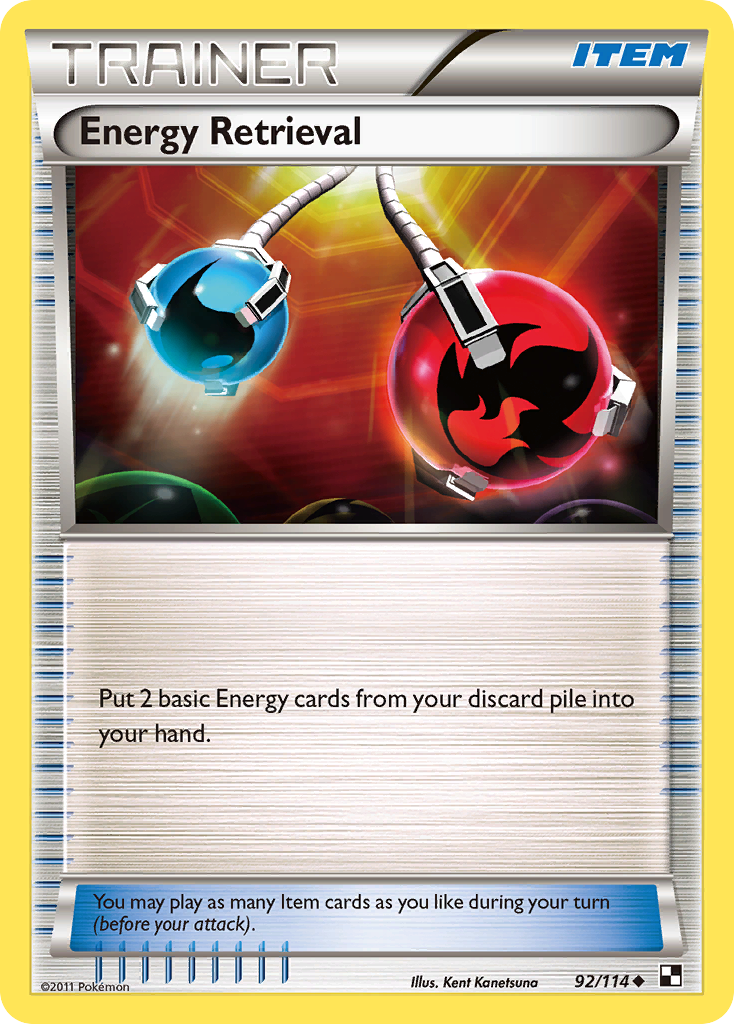 Energy Retrieval (92/114) [Black & White: Base Set] | I Want That Stuff Brandon