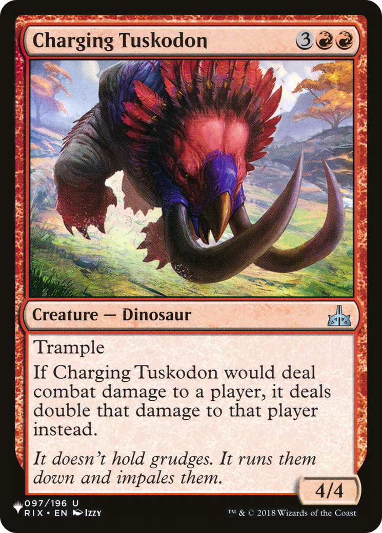 Charging Tuskodon [The List Reprints] | I Want That Stuff Brandon