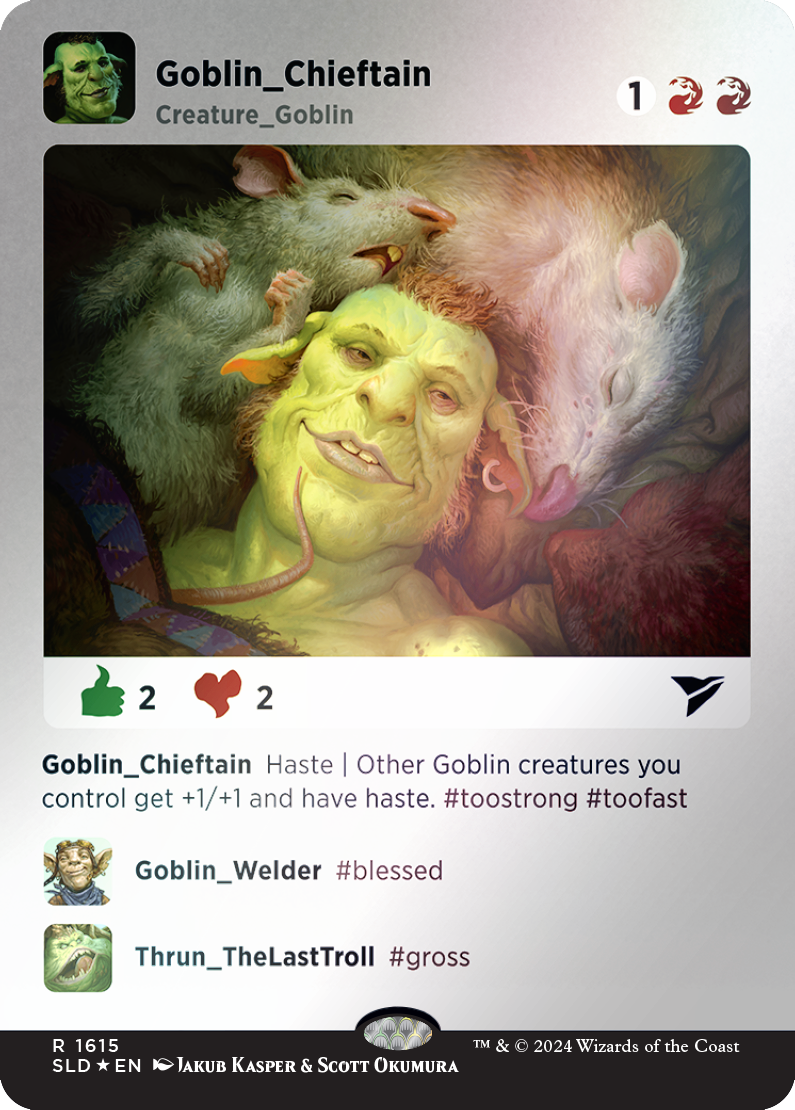 Goblin Chieftain (Rainbow Foil) [Secret Lair Drop Series] | I Want That Stuff Brandon