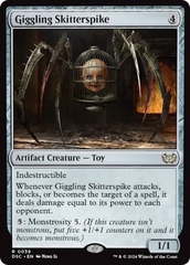 Giggling Skitterspike (Extended Art) [Duskmourn: House of Horror Commander] | I Want That Stuff Brandon