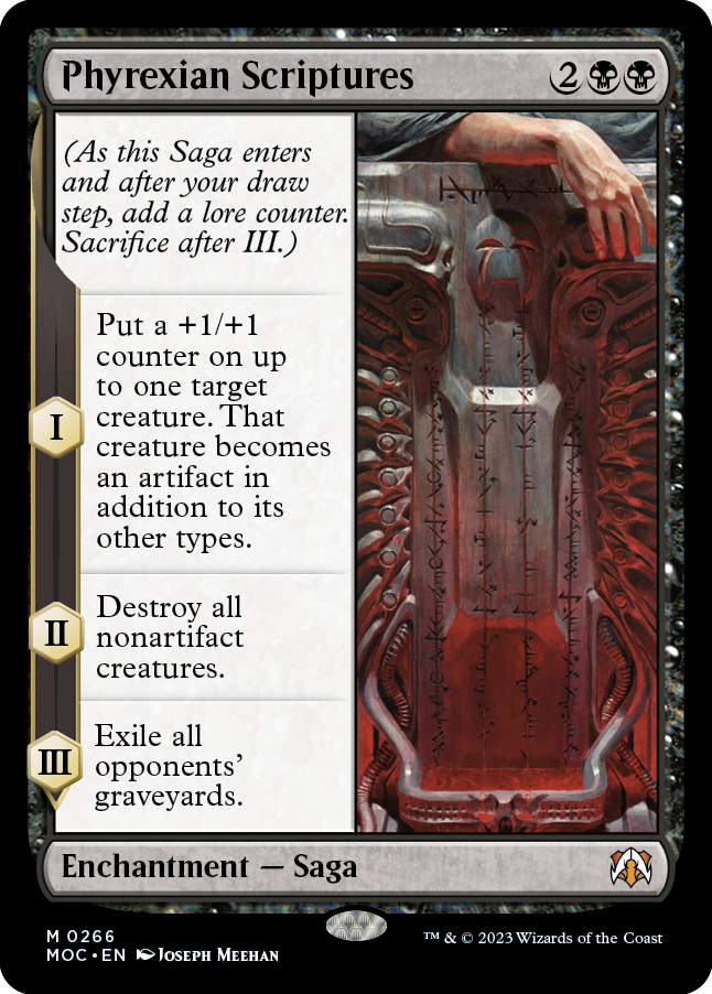 Phyrexian Scriptures [March of the Machine Commander] | I Want That Stuff Brandon