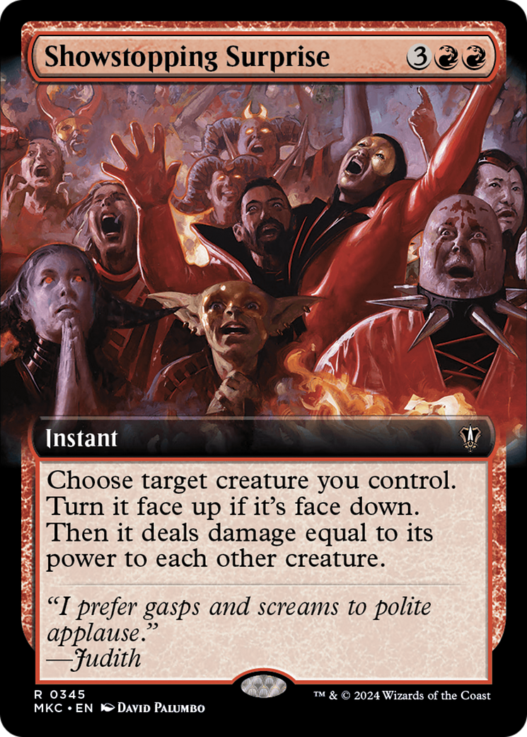 Showstopping Surprise (Extended Art) [Murders at Karlov Manor Commander] | I Want That Stuff Brandon