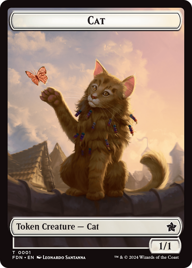 Cat (0001) // Cat (0002) Doubled-Sided Token [Foundations Tokens] | I Want That Stuff Brandon