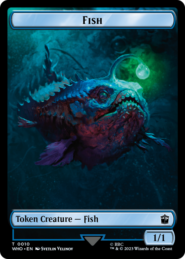 Fish // Beast Double-Sided Token [Doctor Who Tokens] | I Want That Stuff Brandon