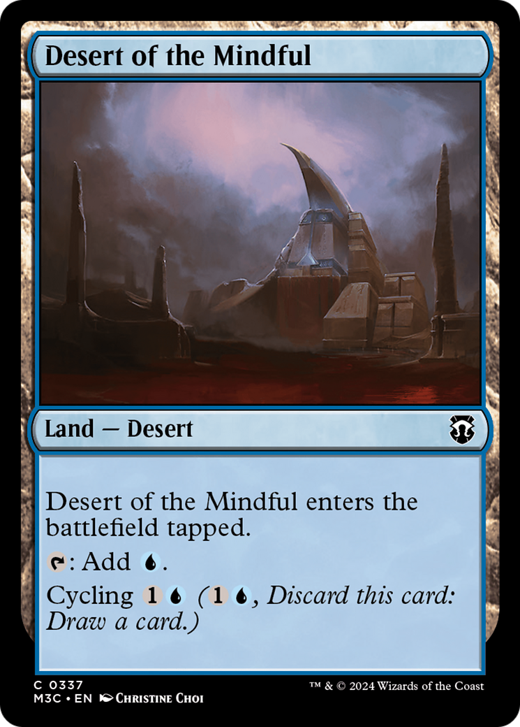 Desert of the Mindful (Ripple Foil) [Modern Horizons 3 Commander] | I Want That Stuff Brandon