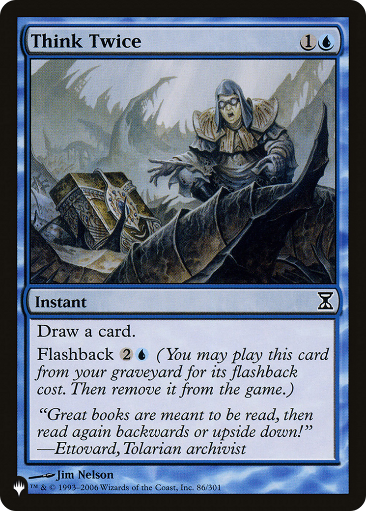 Think Twice [The List Reprints] | I Want That Stuff Brandon