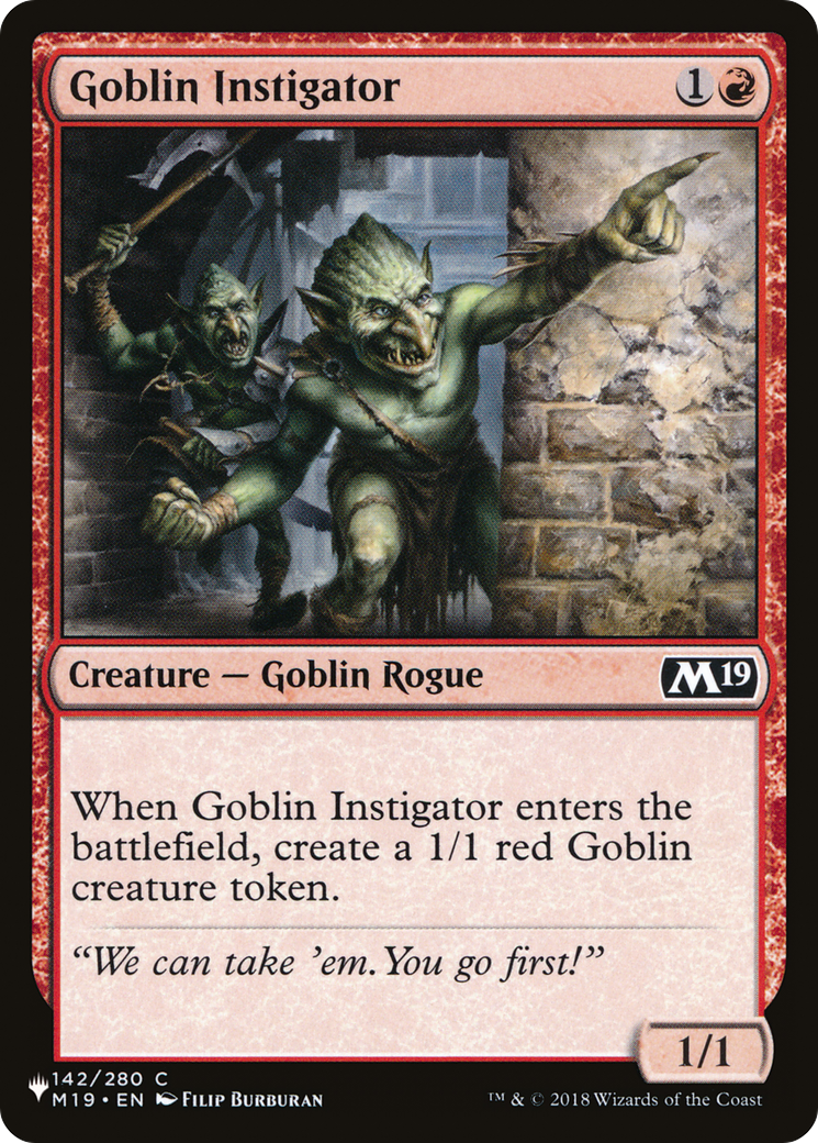 Goblin Instigator [The List] | I Want That Stuff Brandon