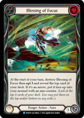 Blessing of Focus (Red) [DYN159] (Dynasty)  Rainbow Foil | I Want That Stuff Brandon