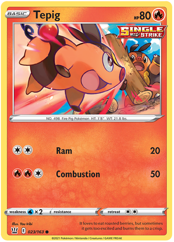 Tepig (023/163) [Sword & Shield: Battle Styles] | I Want That Stuff Brandon