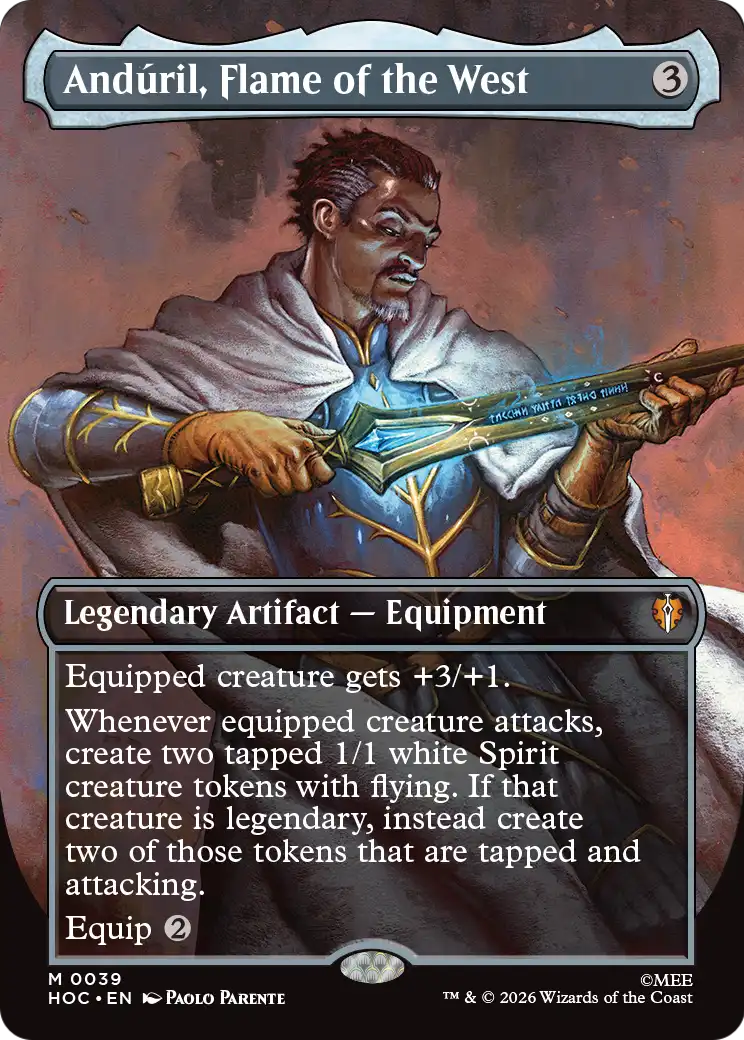 Anduril, Flame of the West (Borderless) [The Hobbit: Eternal-Legal] | I Want That Stuff Brandon