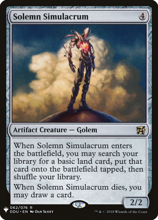 Solemn Simulacrum [Mystery Booster] | I Want That Stuff Brandon