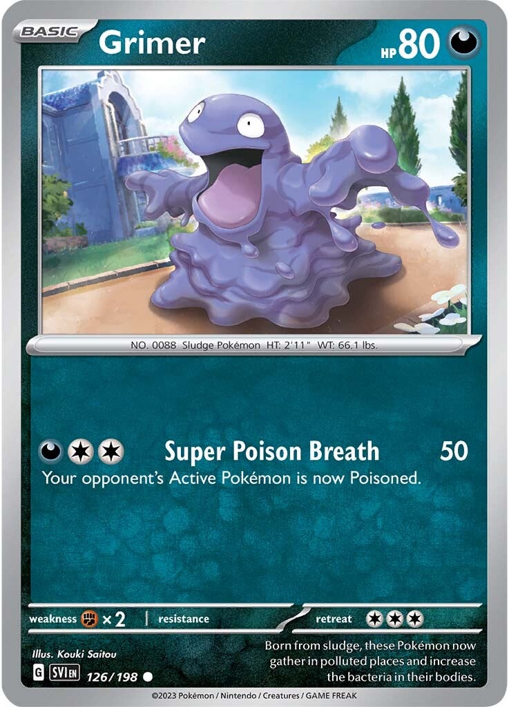 Grimer (126/198) [Scarlet & Violet: Base Set] | I Want That Stuff Brandon