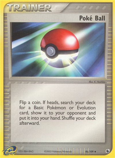 Poke Ball (86/109) [EX: Ruby & Sapphire] | I Want That Stuff Brandon