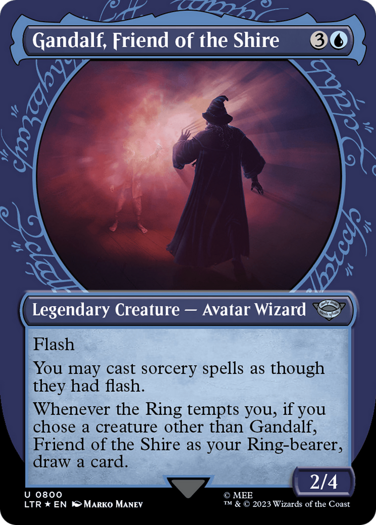 Gandalf, Friend of the Shire (Showcase) (Surge Foil) [The Lord of the Rings: Tales of Middle-Earth] | I Want That Stuff Brandon