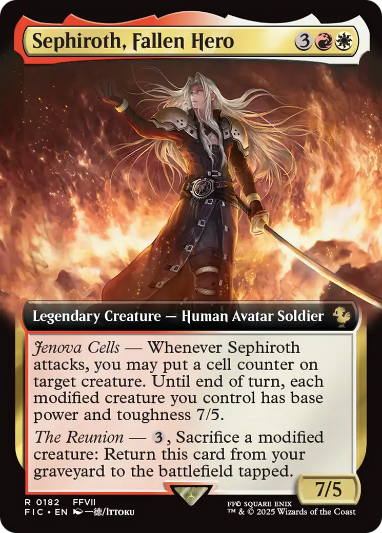 Sephiroth, Fallen Hero (Extended Art) [FINAL FANTASY Commander] | I Want That Stuff Brandon