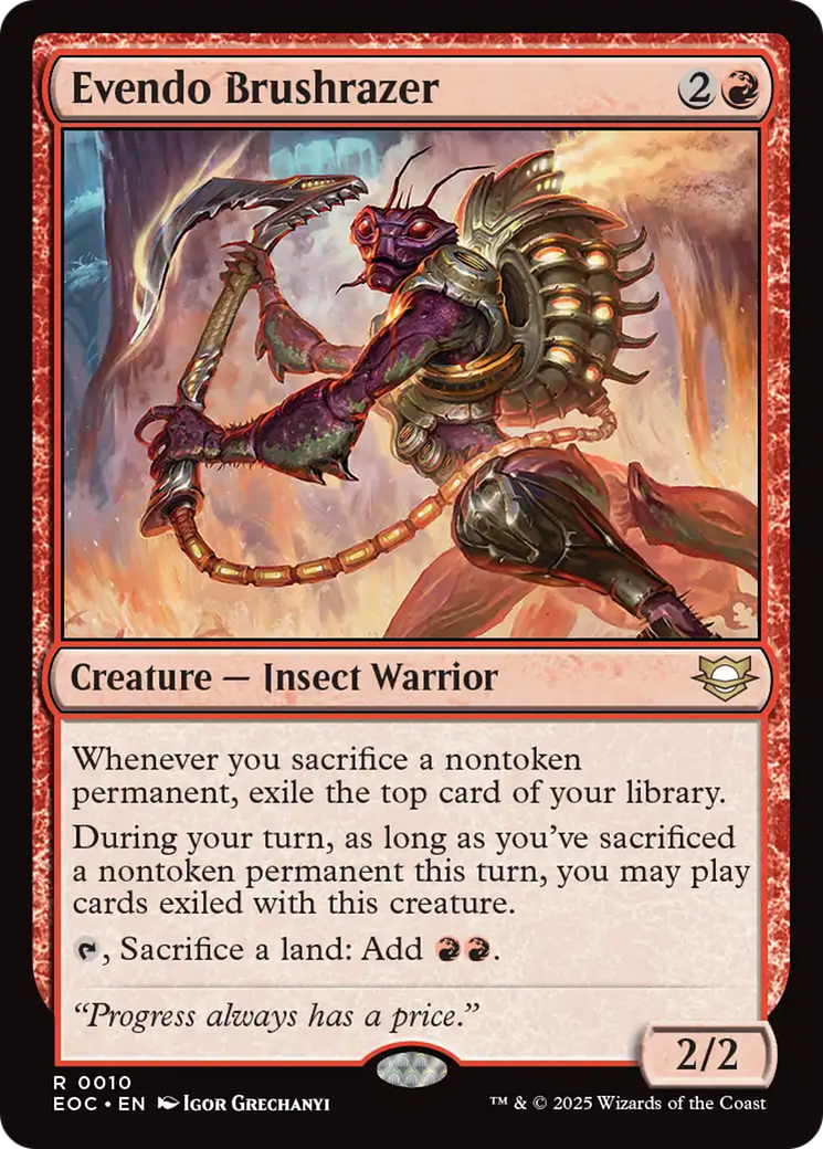 Evendo Brushrazer [Edge of Eternities Commander] | I Want That Stuff Brandon
