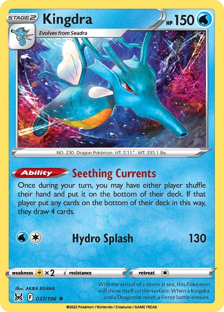 Kingdra (037/196) (Theme Deck Exclusive) [Sword & Shield: Lost Origin] | I Want That Stuff Brandon