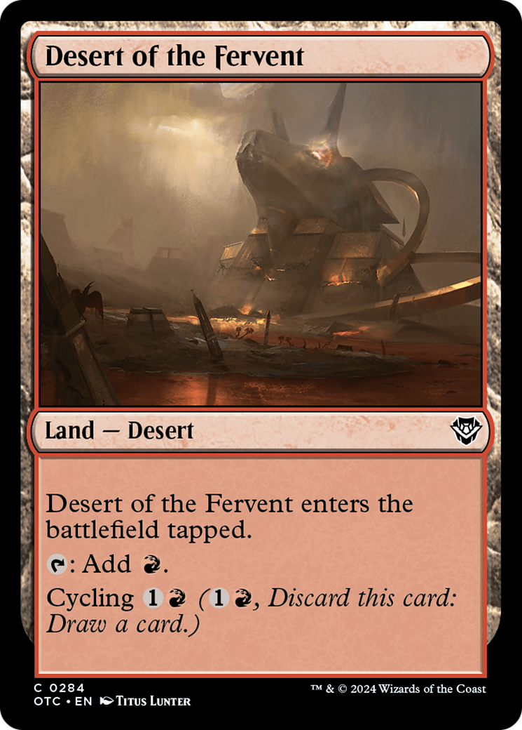 Desert of the Fervent [Outlaws of Thunder Junction Commander] | I Want That Stuff Brandon
