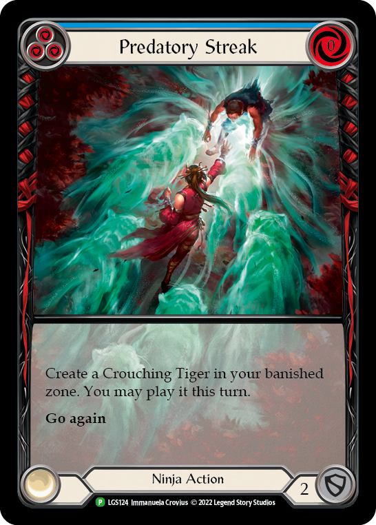 Predatory Streak (Blue) [LGS124] (Promo)  Rainbow Foil | I Want That Stuff Brandon