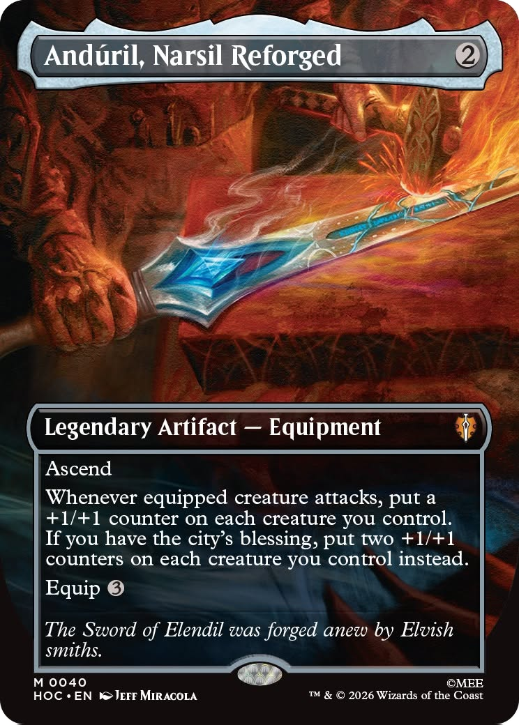 Anduril, Narsil Reforged (Borderless) [The Hobbit: Eternal-Legal] | I Want That Stuff Brandon