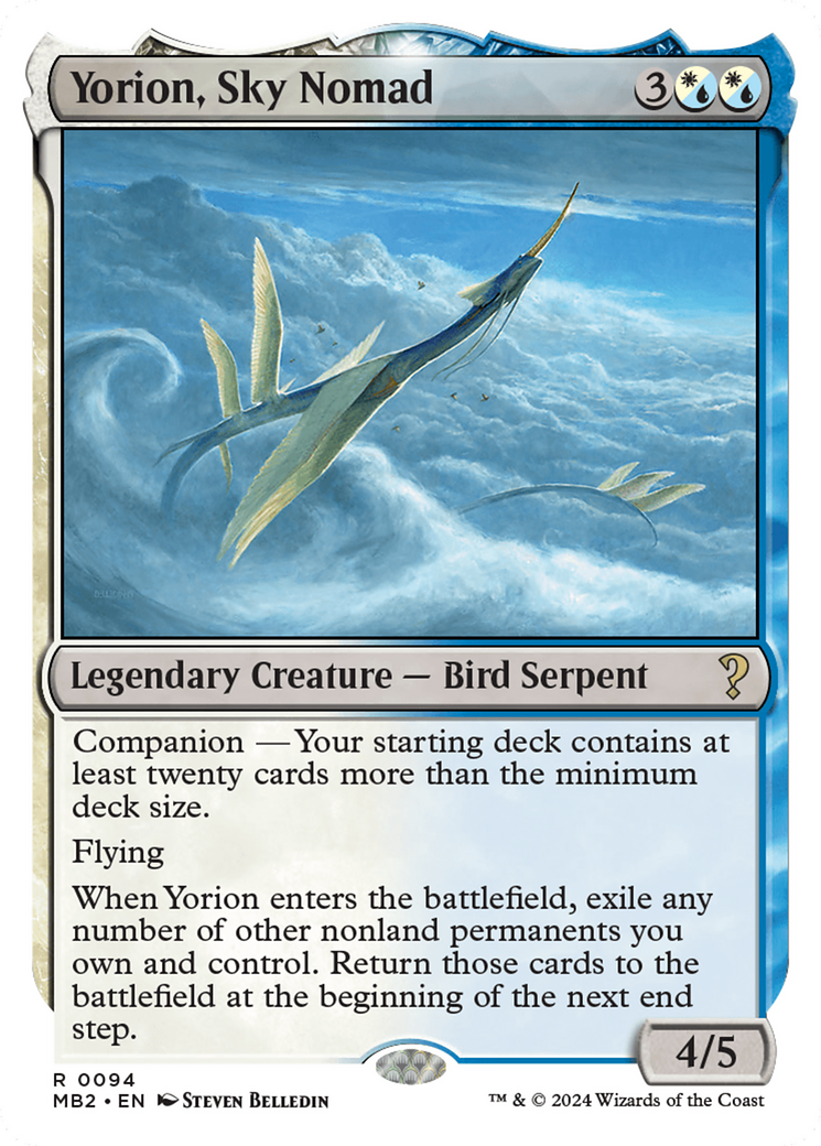 Yorion, Sky Nomad (White Border) [Mystery Booster 2] | I Want That Stuff Brandon