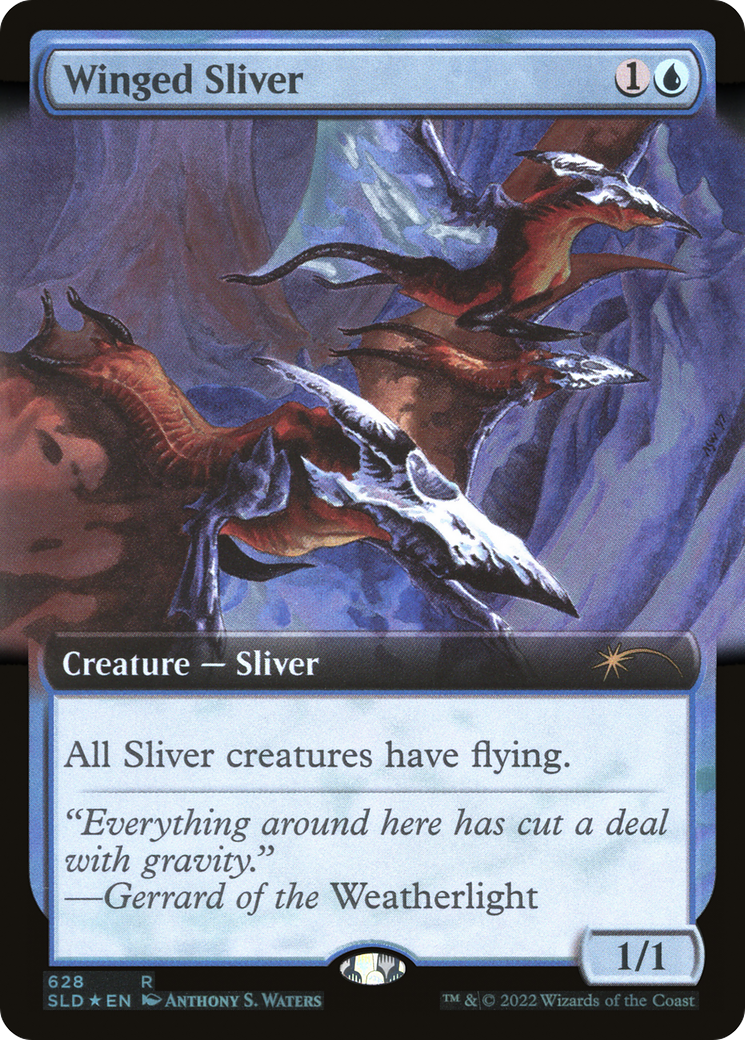 Winged Sliver (Extended Art) [Secret Lair Drop Promos] | I Want That Stuff Brandon