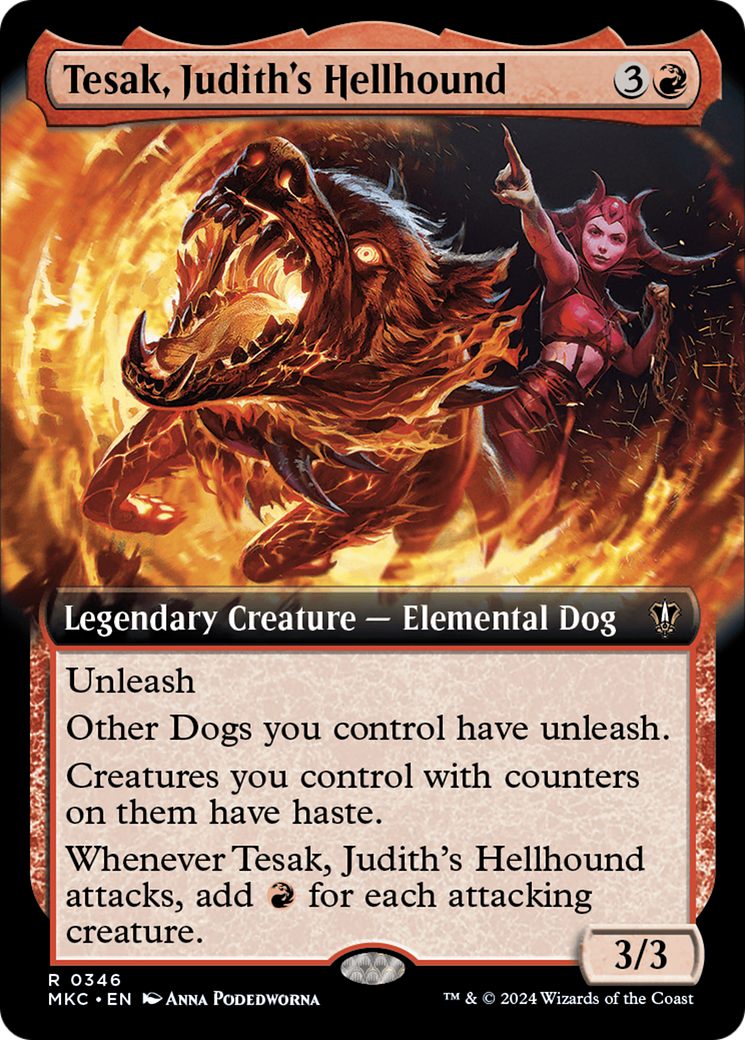 Tesak, Judith's Hellhound (Extended Art) [Murders at Karlov Manor Commander] | I Want That Stuff Brandon