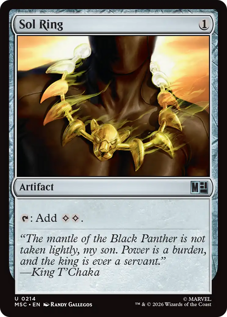 Sol Ring (0214) (Surge Foil) [Marvel Super Heroes Commander] | I Want That Stuff Brandon