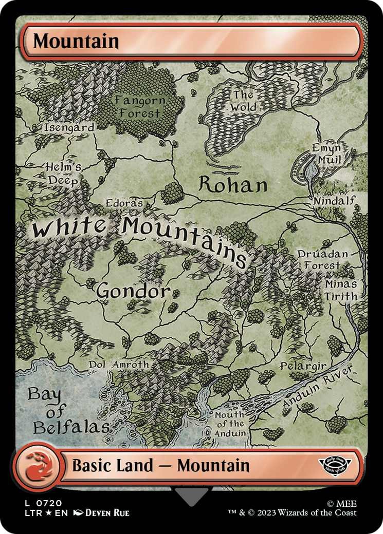 Mountain (720) (Surge Foil) [The Lord of the Rings: Tales of Middle-Earth] | I Want That Stuff Brandon