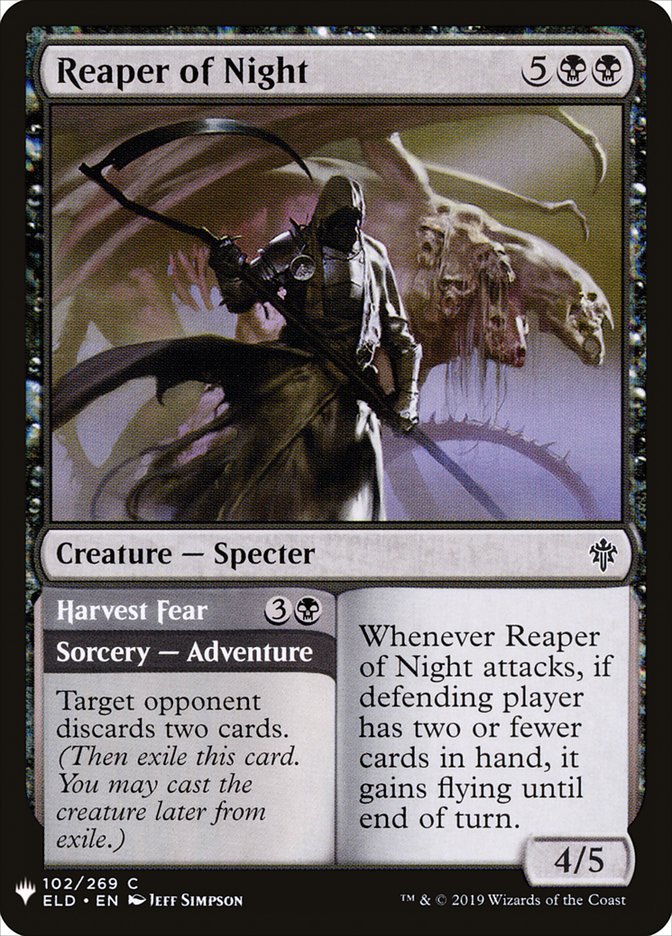 Reaper of Night // Harvest Fear [Mystery Booster] | I Want That Stuff Brandon