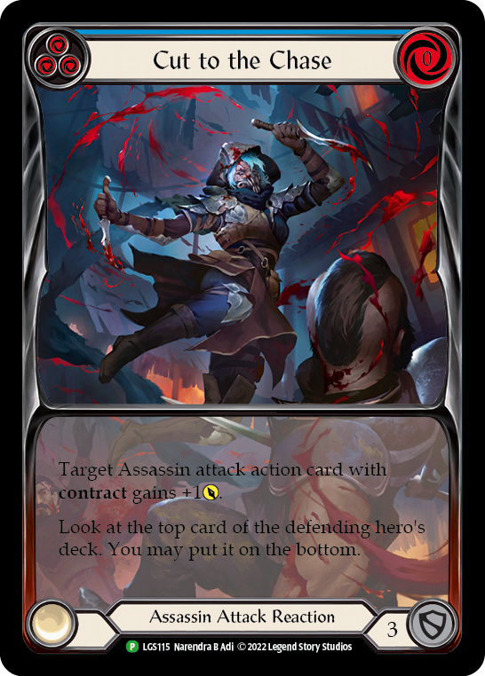 Cut to the Chase (Blue) [LGS115] (Promo)  Rainbow Foil | I Want That Stuff Brandon