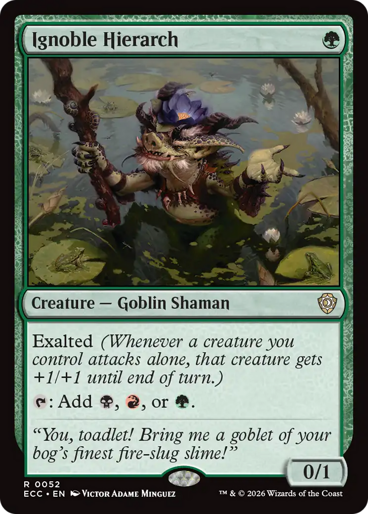 Ignoble Hierarch [Lorwyn Eclipsed Commander] | I Want That Stuff Brandon