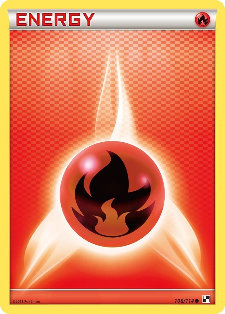 Fire Energy (106/114) [Black & White: Base Set] | I Want That Stuff Brandon