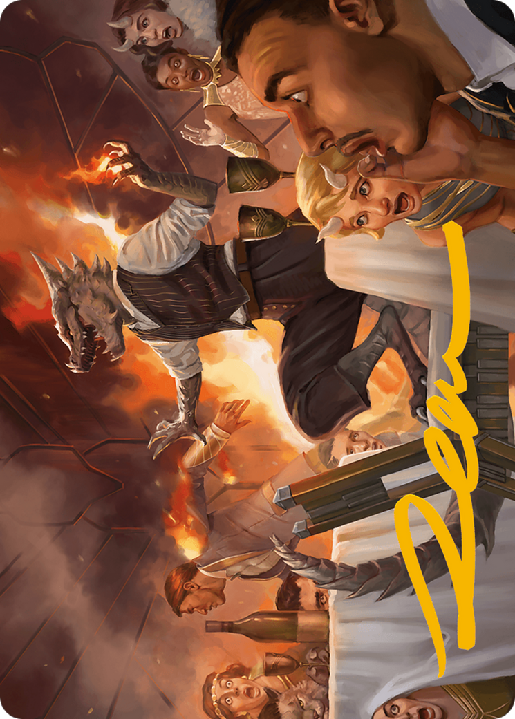 Party Thrasher Art Card (Gold-Stamped Signature) [Modern Horizons 3 Art Series] | I Want That Stuff Brandon