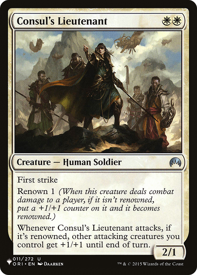 Consul's Lieutenant [The List] | I Want That Stuff Brandon