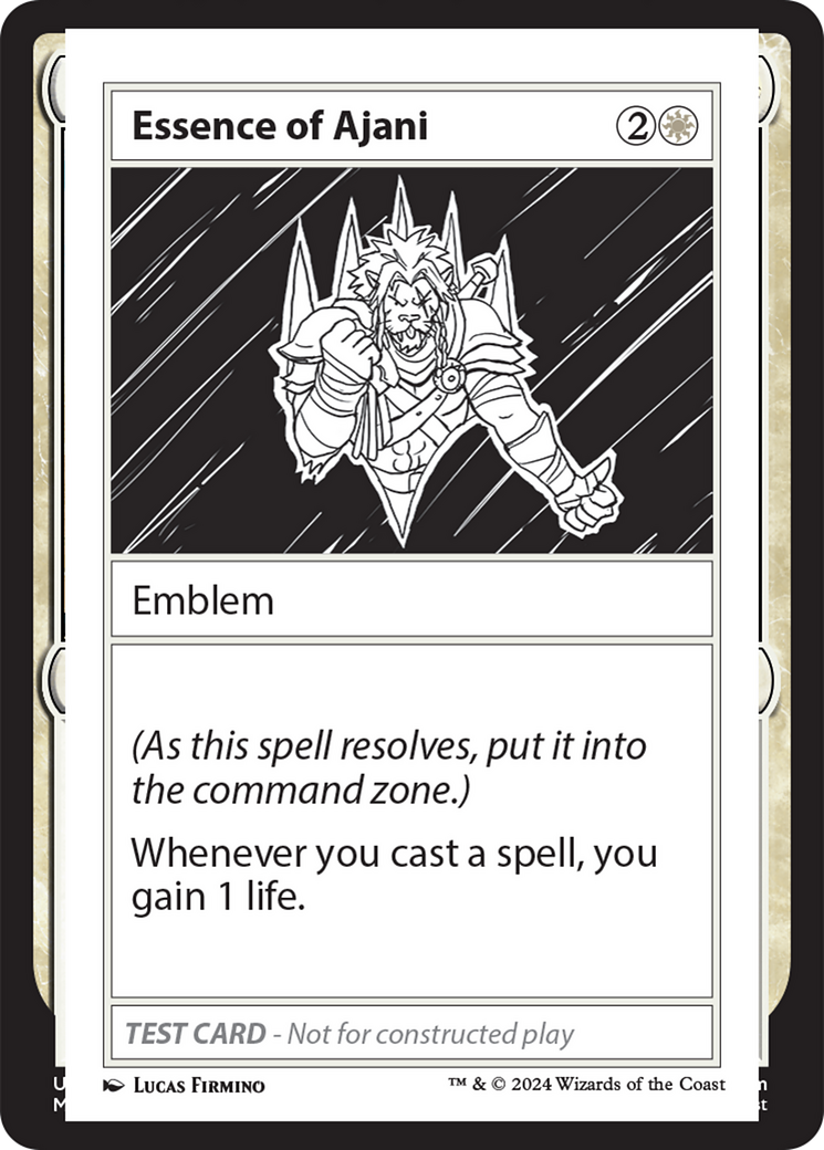 Essence of Ajani [Mystery Booster 2 Playtest Cards] | I Want That Stuff Brandon