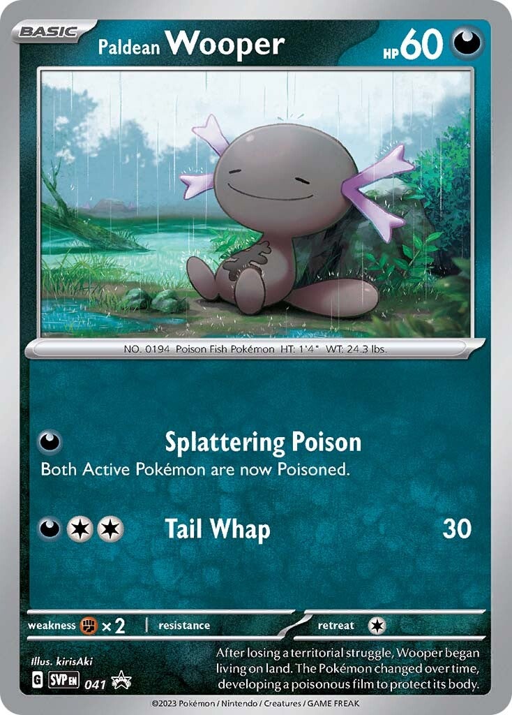 Paldean Wooper (041) [Scarlet & Violet: Black Star Promos] | I Want That Stuff Brandon