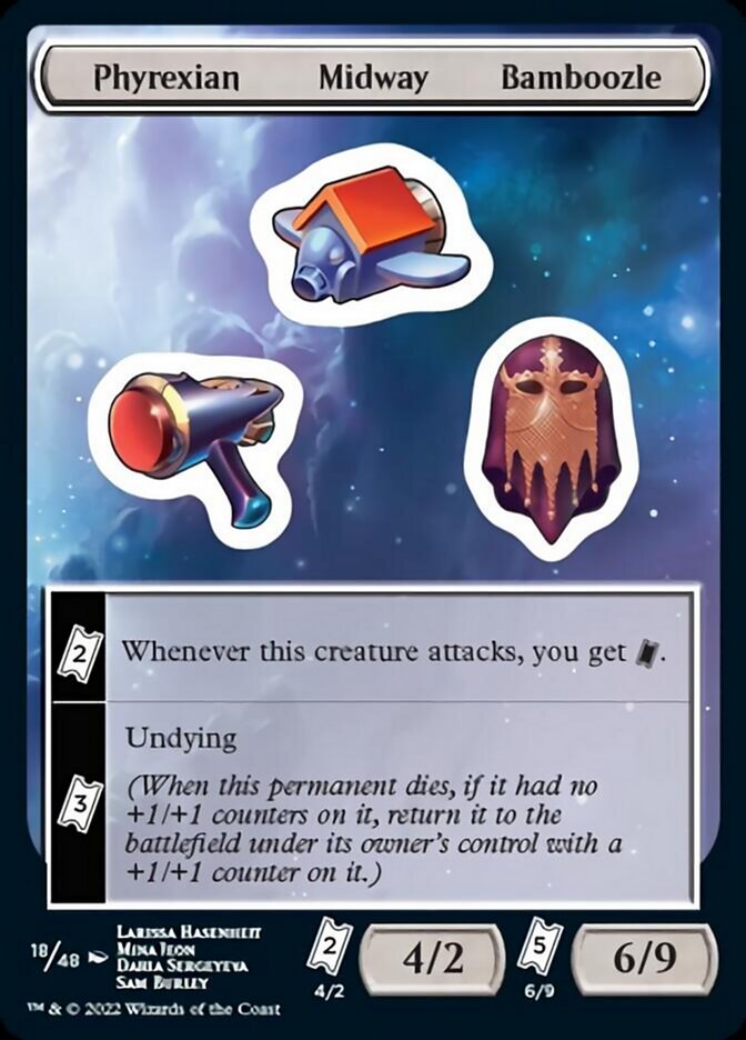 Phyrexian Midway Bamboozle [Unfinity Stickers] | I Want That Stuff Brandon