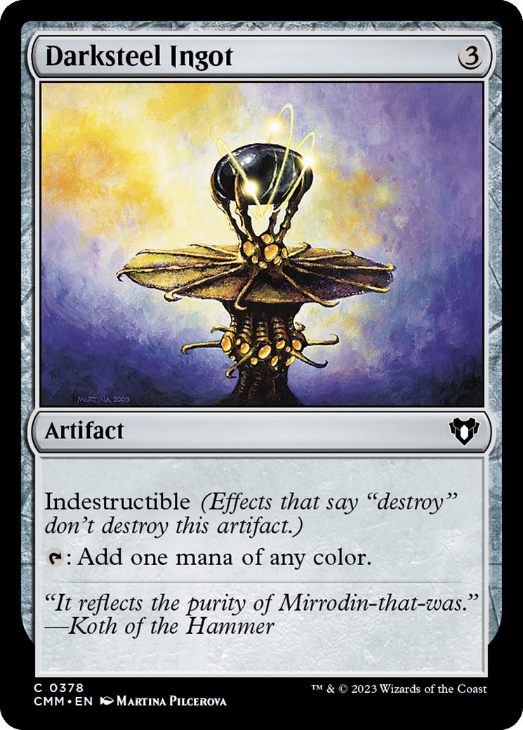 Darksteel Ingot [Commander Masters] | I Want That Stuff Brandon