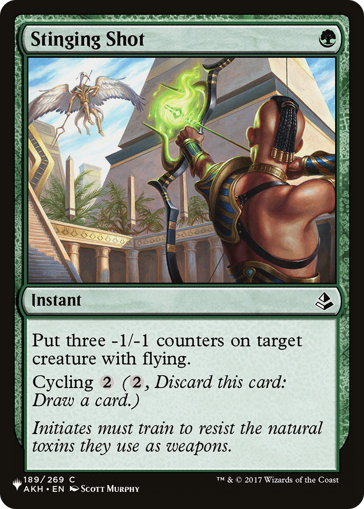 Stinging Shot [The List Reprints] | I Want That Stuff Brandon