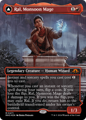 Ral, Monsoon Mage // Ral, Leyline Prodigy (Borderless) (Textured Foil) [Modern Horizons 3] | I Want That Stuff Brandon