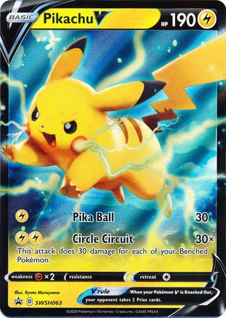 Pikachu V (SWSH063) [Sword & Shield: Black Star Promos] | I Want That Stuff Brandon