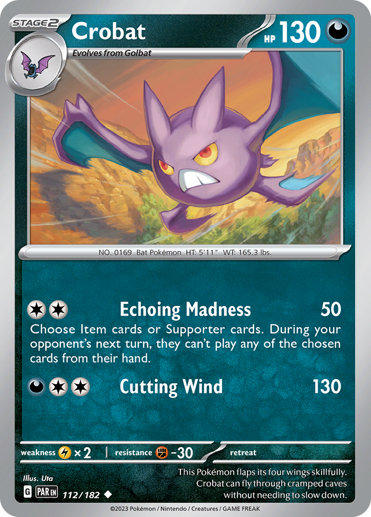 Crobat (112/182) [Scarlet & Violet: Paradox Rift] | I Want That Stuff Brandon