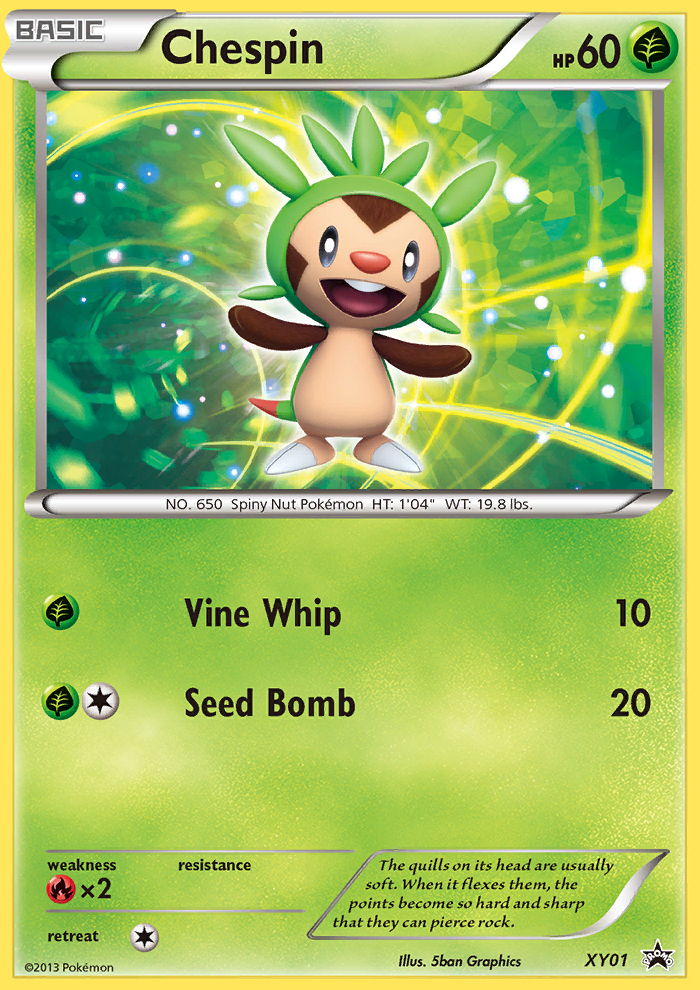 Chespin (XY01) [XY: Black Star Promos] | I Want That Stuff Brandon