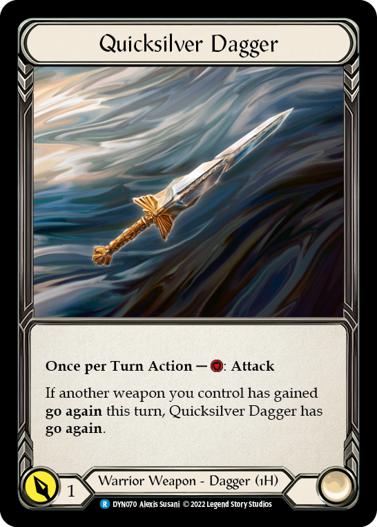 Quicksilver Dagger [DYN070] (Dynasty)  Rainbow Foil | I Want That Stuff Brandon